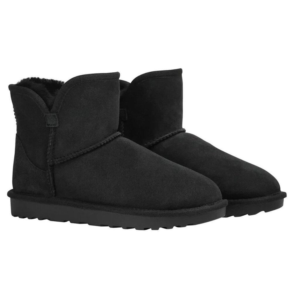 Kirkland Shearling Scalloped Edge Boot Women’s (BLACK)